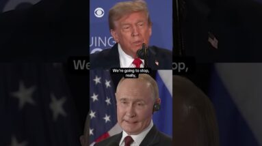 Trump claims he and Putin want to stop thousands of deaths after Alaska summit #shorts