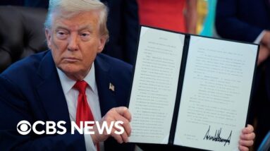 Trump signs executive orders to end cashless bail in D.C., criminalize flag burning