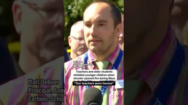 Teachers and older students shielded younger children when Minneapolis shooter opened fire #shorts