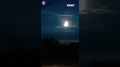 A fireball flew across the sky in Japan on Tuesday #shorts