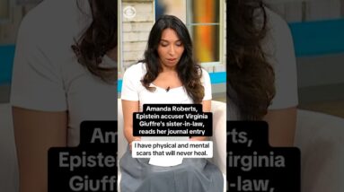 Amanda Roberts, Epstein accuser Virginia Giuffre's sister-in-law, reads her journal entry #shorts