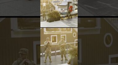 Armed National Guard troops seen in Washington, D.C.