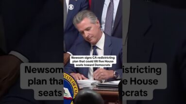 California Gov. Gavin Newsom signs counter to Trump-backed redistricting effort #shorts