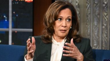 Harris re-enters the spotlight and says political system is broken