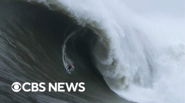 Meet the surfer chasing a world record at California's renowned big wave site