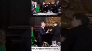 Tense debate in Mexican senate erupts into brawl between two top politicians #shorts