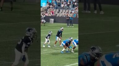 12-year-old invited to play for Carolina Panthers during training camp with Make a Wish #shorts