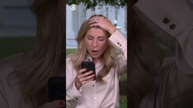 CBS News reporter Olivia Rinaldi discovers Taylor Swift is engaged to Travis Kelce #shorts