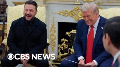 Trump and Zelenskyy have friendly Oval Office interaction in front of cameras