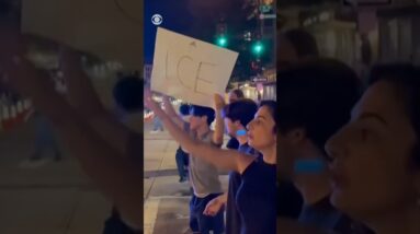 Washington, D.C., residents protest after White House ramped up National Guard presence #shorts