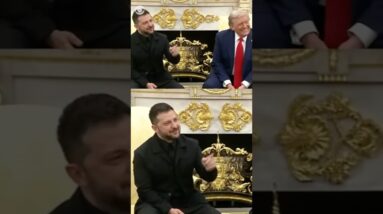 Zelenskyy jokes with reporter who asked about his attire at the previous Trump meeting #shorts
