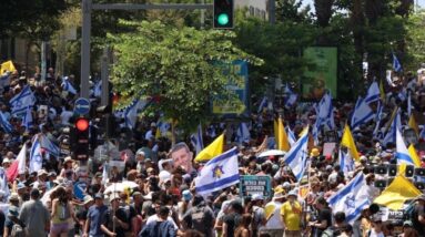 Protesters in Israel conduct strike for Gaza ceasefire, hostage release