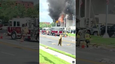 Man in North Carolina spotted leaking gas pipes moments before explosion #shorts