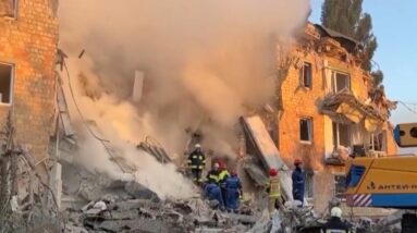 Russia blasts Kyiv with massive drone, missile attack