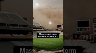 Massive dust storm known as a haboob blankets Phoenix, Arizona, area #shorts
