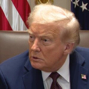 Trump comments on Taylor Swift-Travis Kelce engagement, takes questions on Fed, China, more