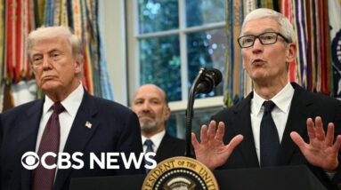 Takeaways from Trump and Apple announcing $100 billion commitment to U.S. manufacturing