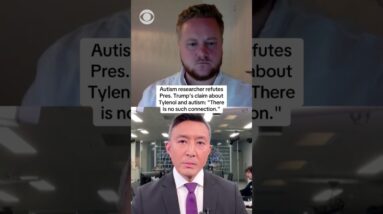Autism researcher refutes Trump's claim about Tylenol: "There is no such connection." #shorts