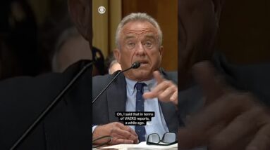 Sen. Bernie Sanders presses RFK Jr. on whether the COVID-19 vaccine saved lives #shorts
