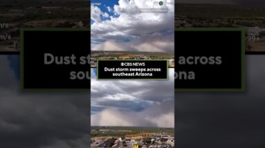 Dust storm sweeps across southeast Arizona #shorts