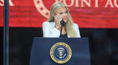 Erika Kirk speaks at Charlie Kirk's memorial service