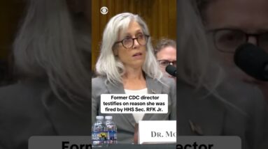 Former CDC director testifies on reason she was fired by RFK Jr. #shorts