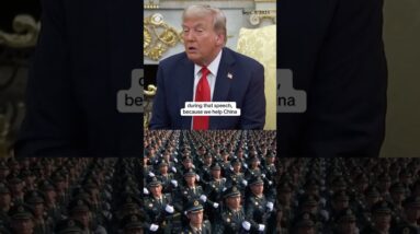 Trump says he watched China’s military parade, calling the display "beautiful" #shorts