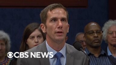 Watch: Whistleblower recalls "triangle craft" flying near him during UFO hearing