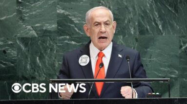 Netanyahu condemns countries recognizing Palestinian state in U.N. address as delegates walk out