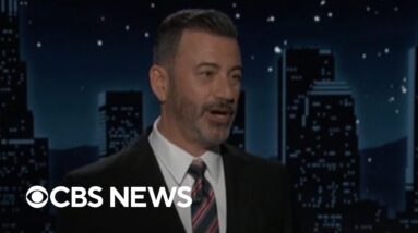 Jimmy Kimmel defends free speech in emotional return to late-night TV