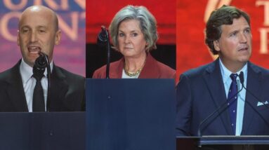 Stephen Miller, Susie Wiles, Tucker Carlson speak at Charlie Kirk memorial service