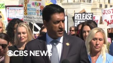 Khana, Massie and Taylor Greene hold news conference on Jeffrey Epstein files
