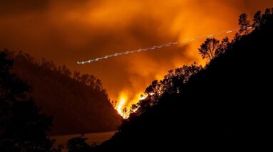 Massive wildfire erupts in California