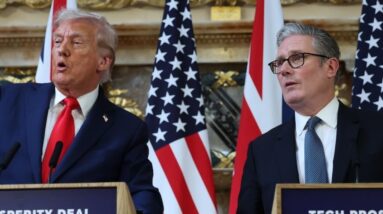 Watch: Trump and Starmer discuss Putin distrust, free speech and Israeli hostages