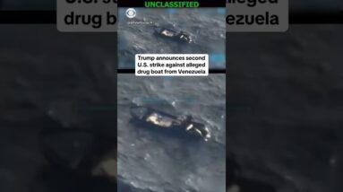 Trump announces second U.S. strike against alleged drug boat from Venezuela #shorts