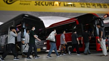 Hundreds of Koreans detained by ICE at Georgia Hyundai plant return home