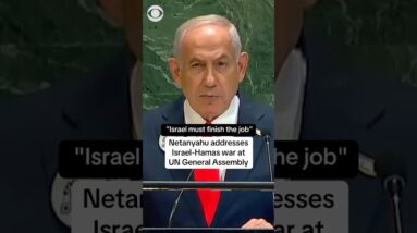 Netanyahu addresses Israel-Hamas war at U.N. General Assembly #shorts