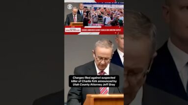 Utah County attorney announces charges filed against suspected killer of Charlie Kirk #shorts