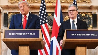 Watch: Trump on Israel-Hamas war, disagreement with Starmer over Palestinian state