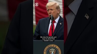 Trump says he will posthumously award Charlie Kirk the Presidential Medal of Freedom #shorts