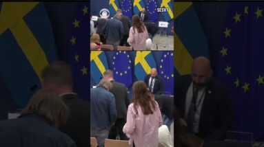 Sweden’s health minister collapses as she gives news conference #shorts