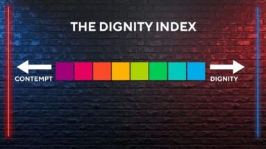 What is the "dignity index," and how could it help ease divisions in the U.S.?