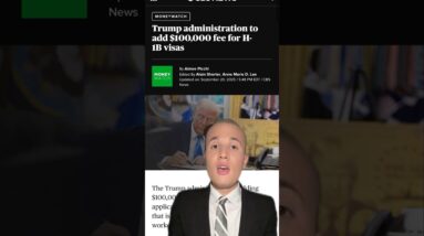 Trump administration to add $100,000 fee for H-1B visas #shorts