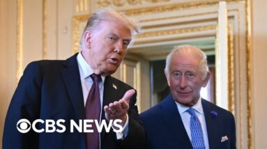 Watch: Trump makes second state visit to U.K., meets with King Charles
