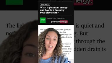 What is phantom energy and how is it draining your electricity? #shorts