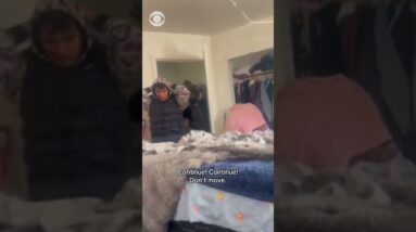 Video shows armed federal agents breaking into Portland apartment, arresting 2 men inside #shorts