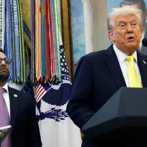 Trump, FBI Director Kash Patel speak to reporters about new crime statistics