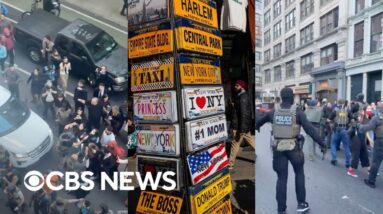 Watch: ICE, DHS clash with protesters over New York City raid on Canal Street