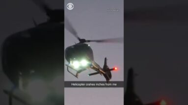 3 critically injured when medical helicopter crashes on Sacramento highway, officials say #shorts