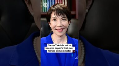 Sanae Takaichi set to become Japan's first-ever female prime minister #shorts